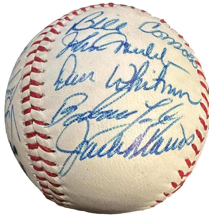 1985 Detroit Tigers Team Autographed Baseball Morris Trammell Whitaker Sparky