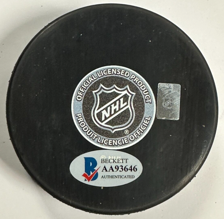 Pete Peeters Autographed Boston Bruins Hockey Puck NHL BAS