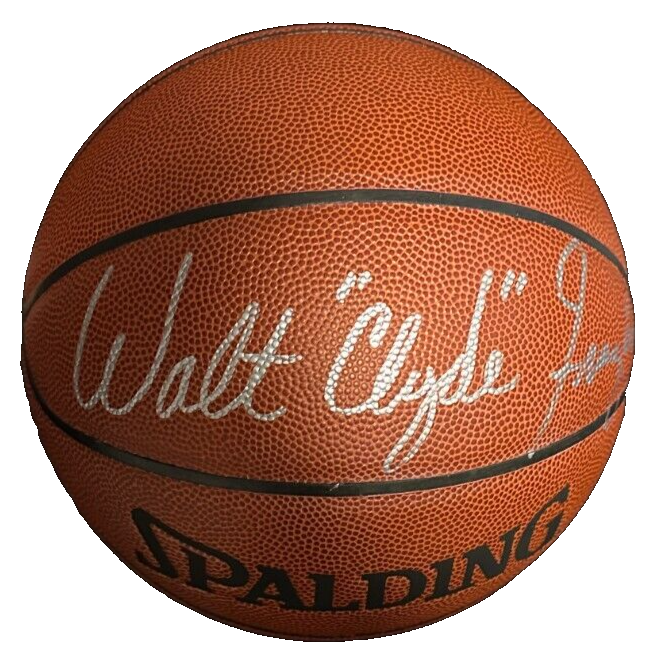 Walt Frazier Autographed Spalding Official NBA Basketball JSA Knicks HOF