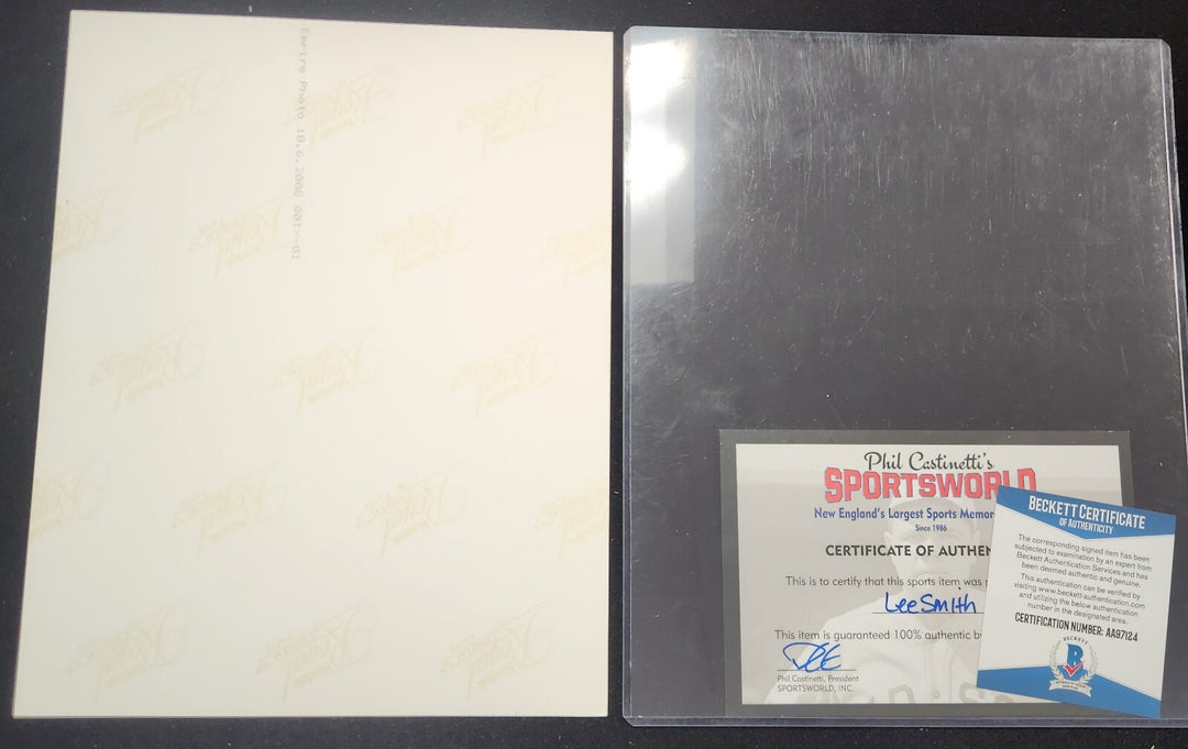 Lee Smith Signed 8x10 Photo Chicago Cubs Boston Red Sox 428 Saves Beckett COA