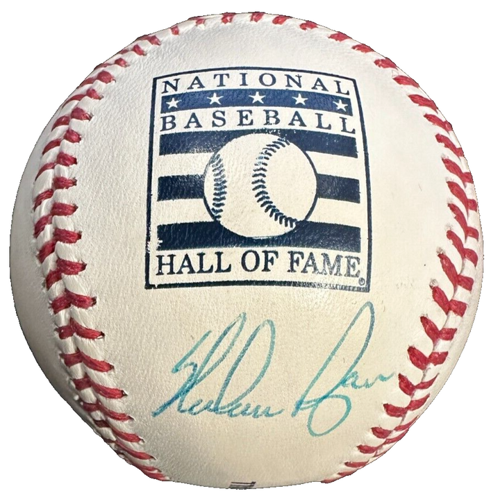 Nolan Ryan Autographed Baseball Hall of Fame Baseball MLB & BAS Holograms