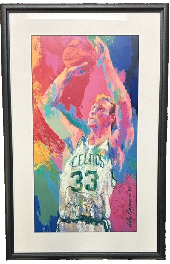 Larry Bird 33 for 3 Autographed LeRoy Neiman Autographed Print 1021/1033