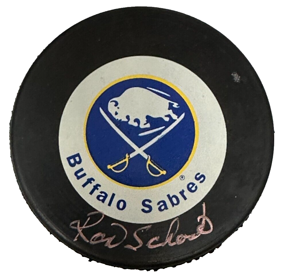 Ron Schock Autographed Buffalo Sabres Hockey Puck BAS