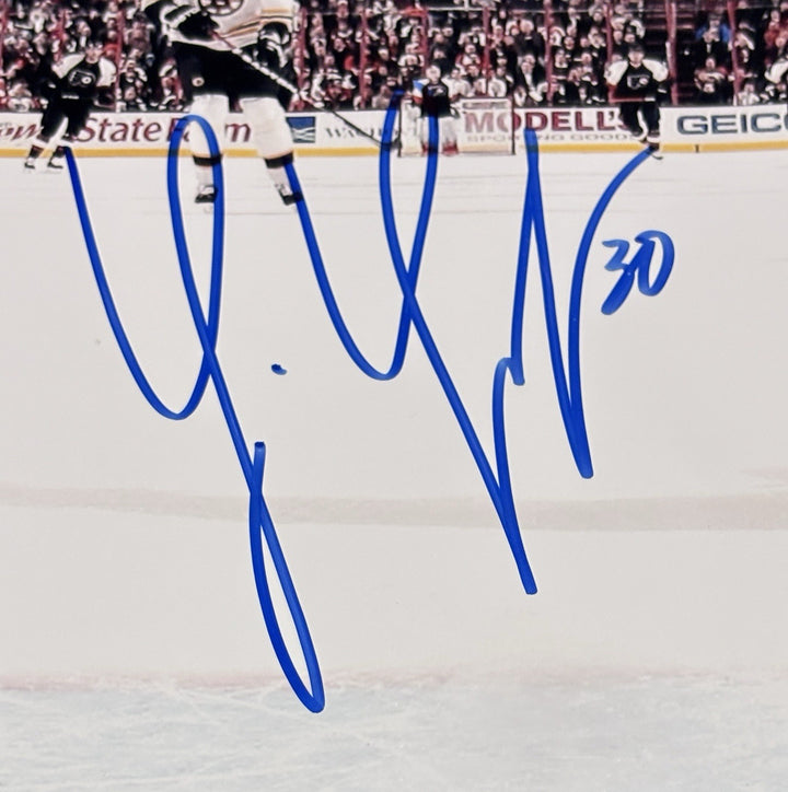 Tim Thomas Signed 16x20 Sportsworld COA Boston Bruins