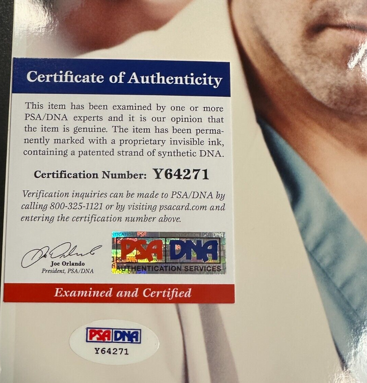 George Clooney Autographed 8x10 Photo ER Full Signature PSA/DNA
