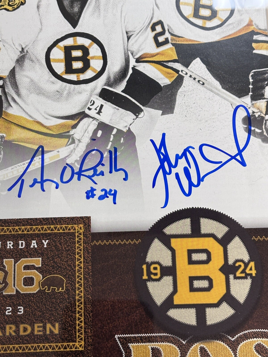 1977-85 Lunch Pail Gang Bruins Signed Jonathan O'Reilly Wensink Middleton 12/16