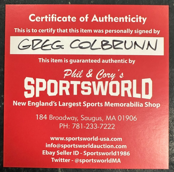 Greg Colbrunn Autographed Official National League Baseball Diamondbacks