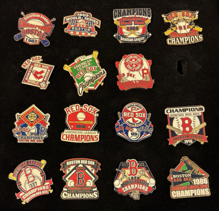 Willabee & Ward The Boston Red Sox World Series Pin Collection 25 pins