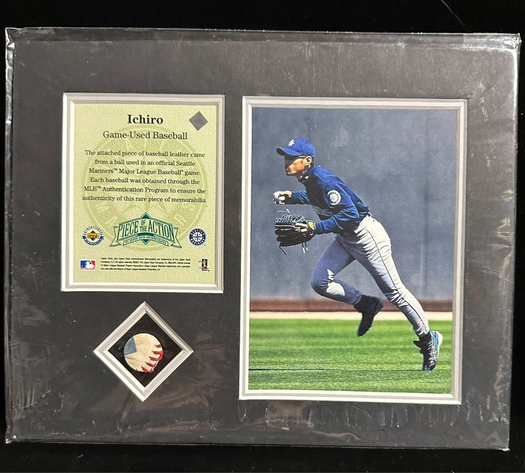 2001 Upper Deck Piece of the Action Ichiro Game Used Baseball Mariners