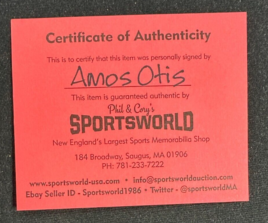 Amos Otis Autographed Baseball Kansas City Royals