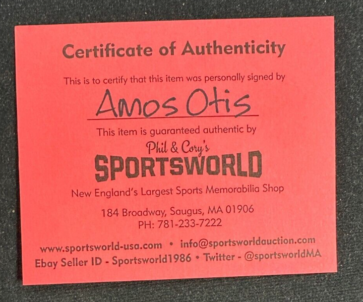 Amos Otis Autographed Baseball Kansas City Royals