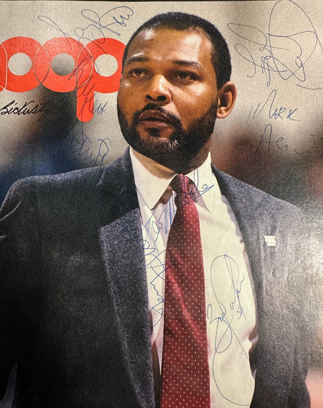 1987-88 Boston Celtics Team Signed Program Bird Parish McHale BAS