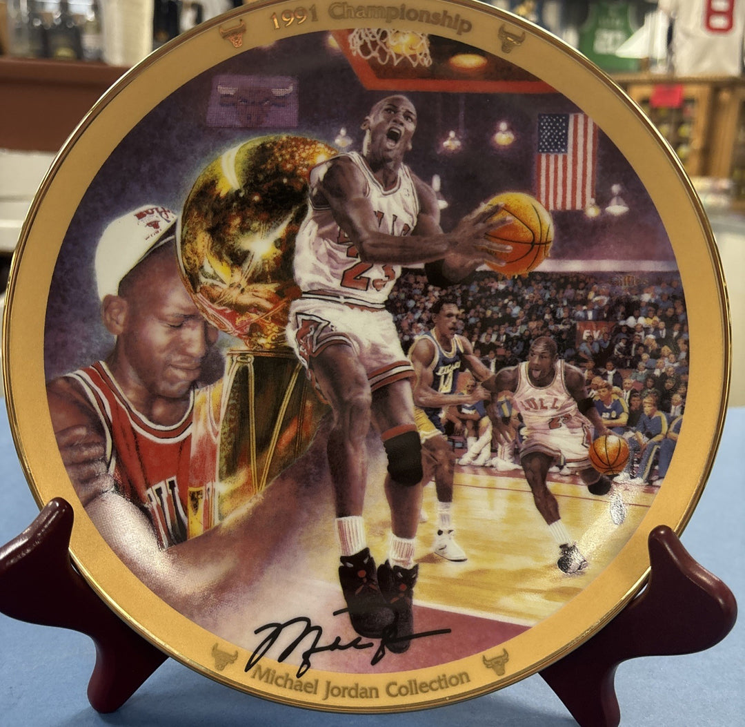 Michael Jordan 1991 Championship Limited Edition Bradford Exchange Plate