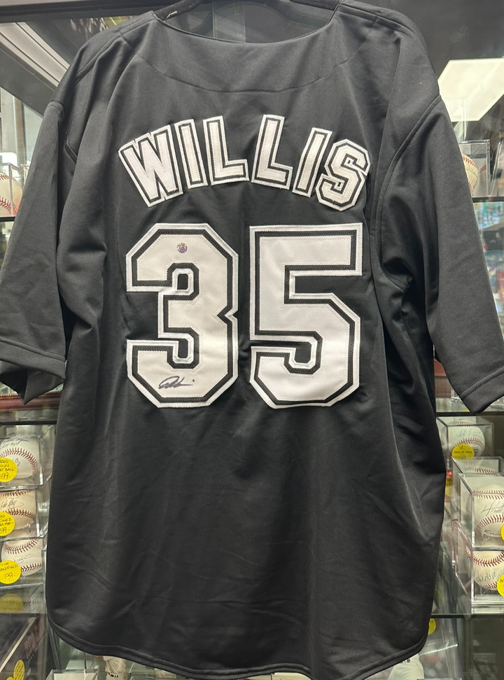 Dontrelle Willis Autographed Florida Marlins Custom Black Jersey
