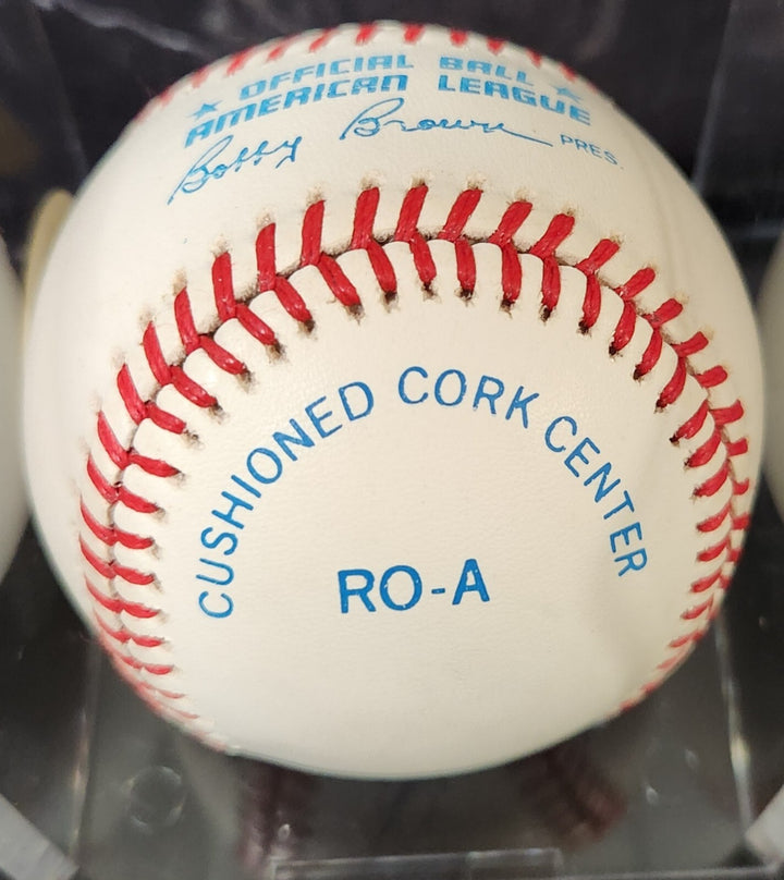 Fred Lynn Signed American League Baseball Red Sox Angels Beckett COA