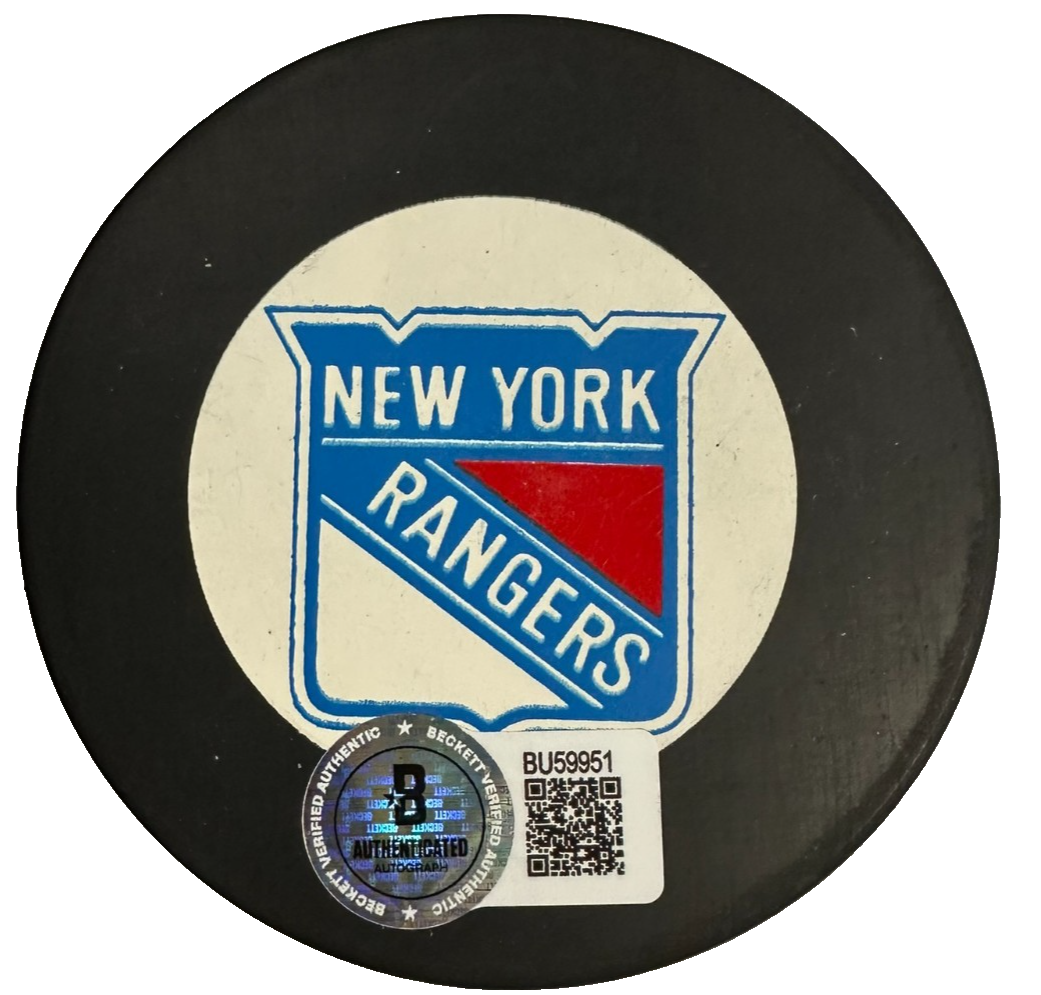 Mike Keenan Autographed New York Rangers 1994 Stanley Cup Champions Puck BAS