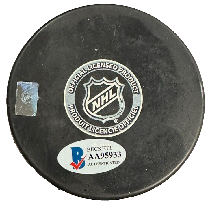 Stan Jonathan Autographed Boston Bruins Hockey Puck BAS NHL