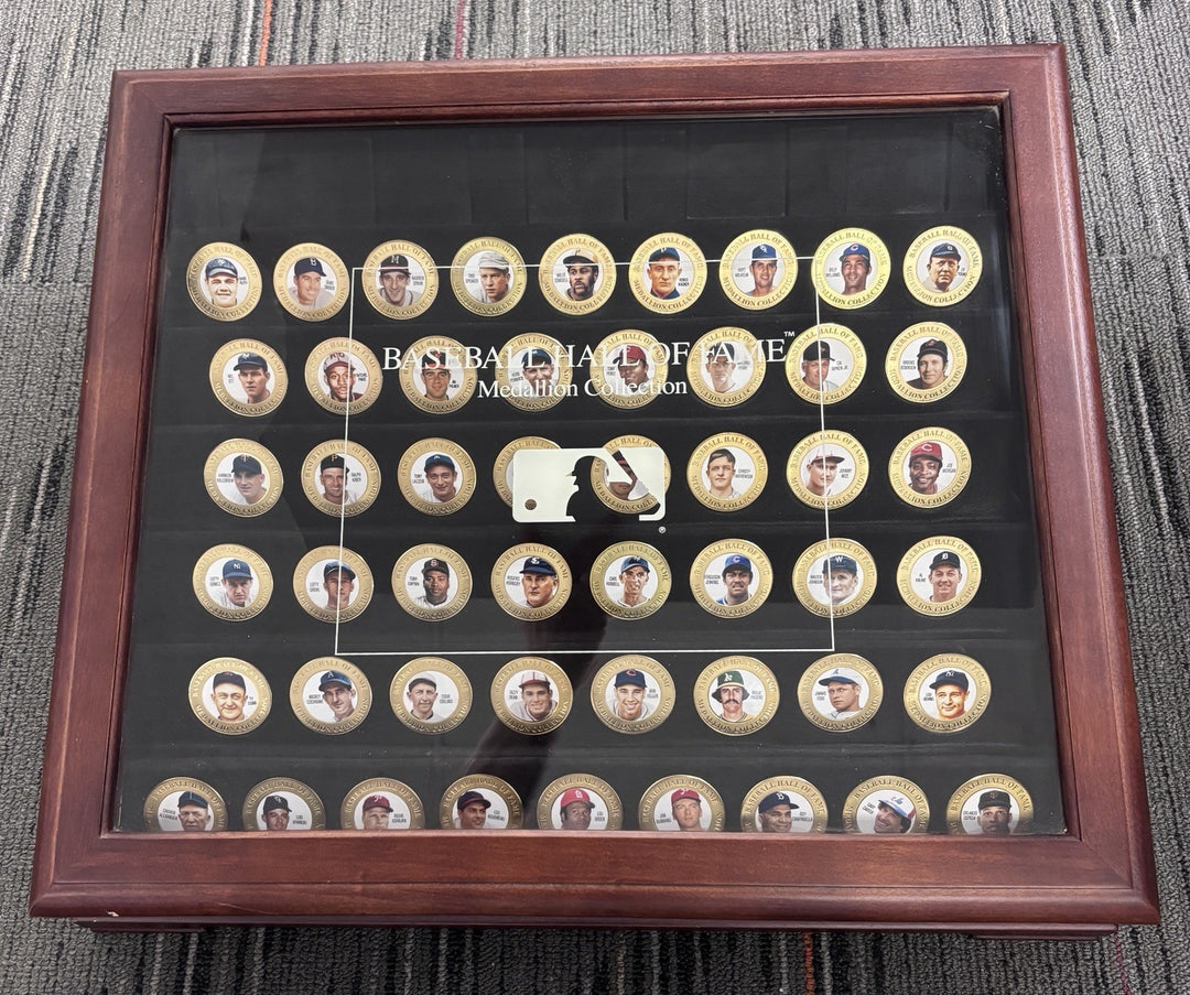 Hall Of Fame Baseball Medallion Set Of 50 Ruth Young Cobb Snider Spahn Ripken