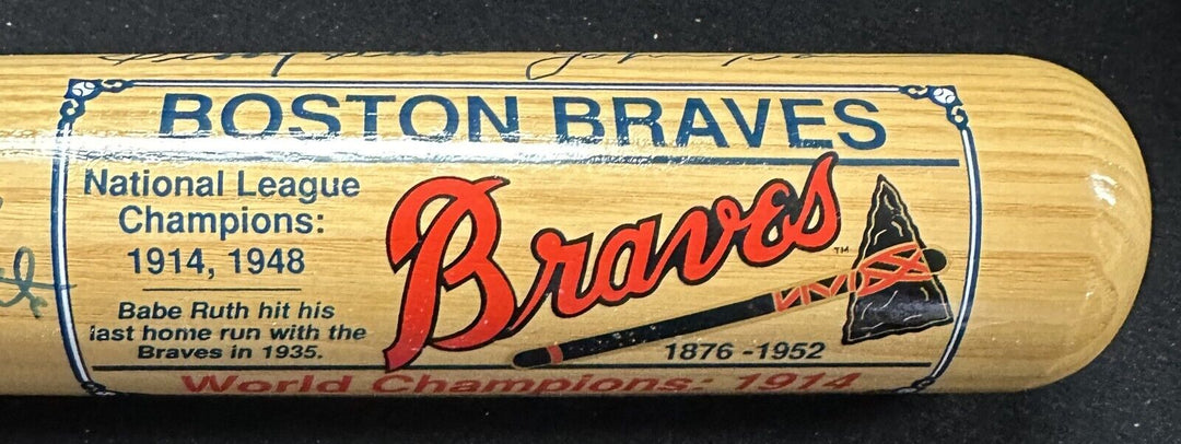 Boston Braves Autographed Cooperstown Collection Bat Mathews Spahn Holmes