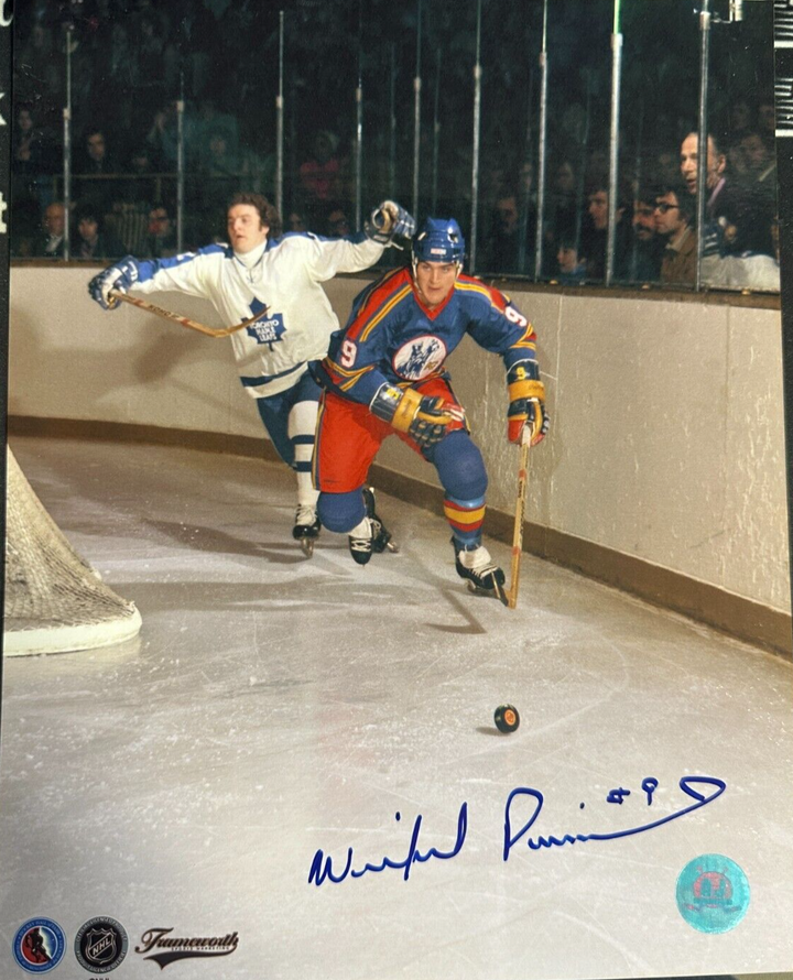 Wilf Paiement Autographed Kansas City Scouts 8x10 Photo NHL