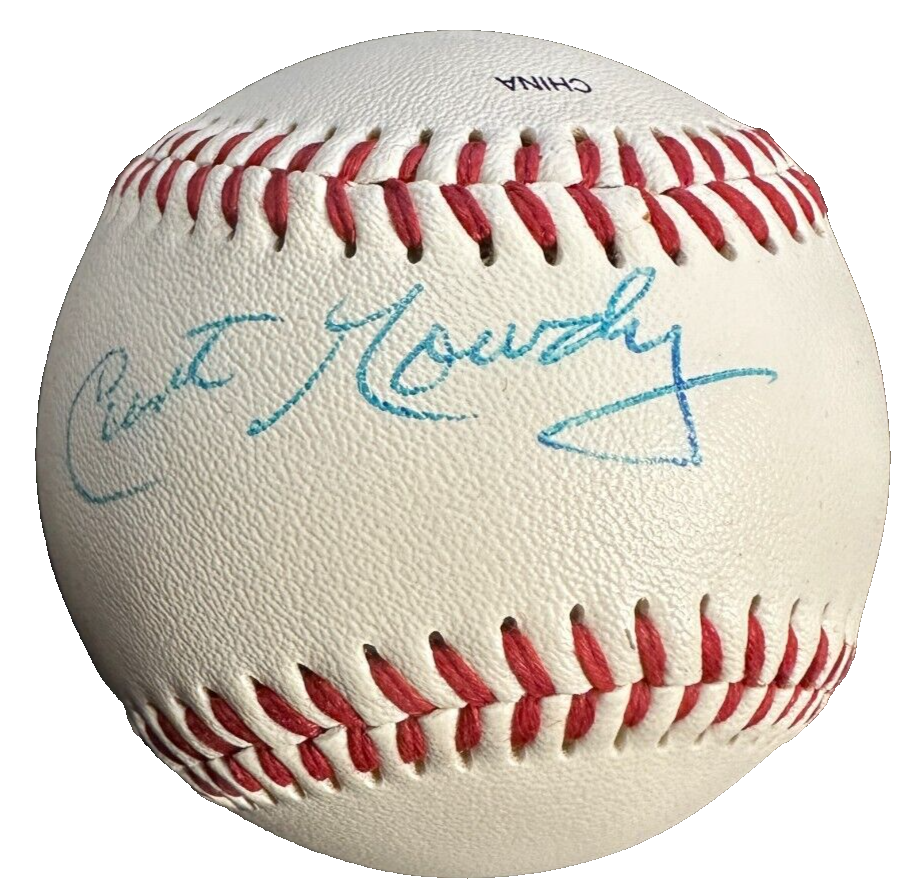 Curt Gowdy Autographed Wilson Official League Baseball Red Sox Yankees BAS