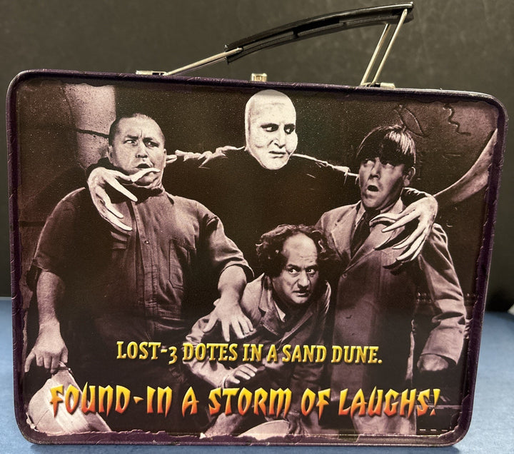 The Three Stooges Comedy We Want Our Mummy Tin Lunch Box Collectible Vintage