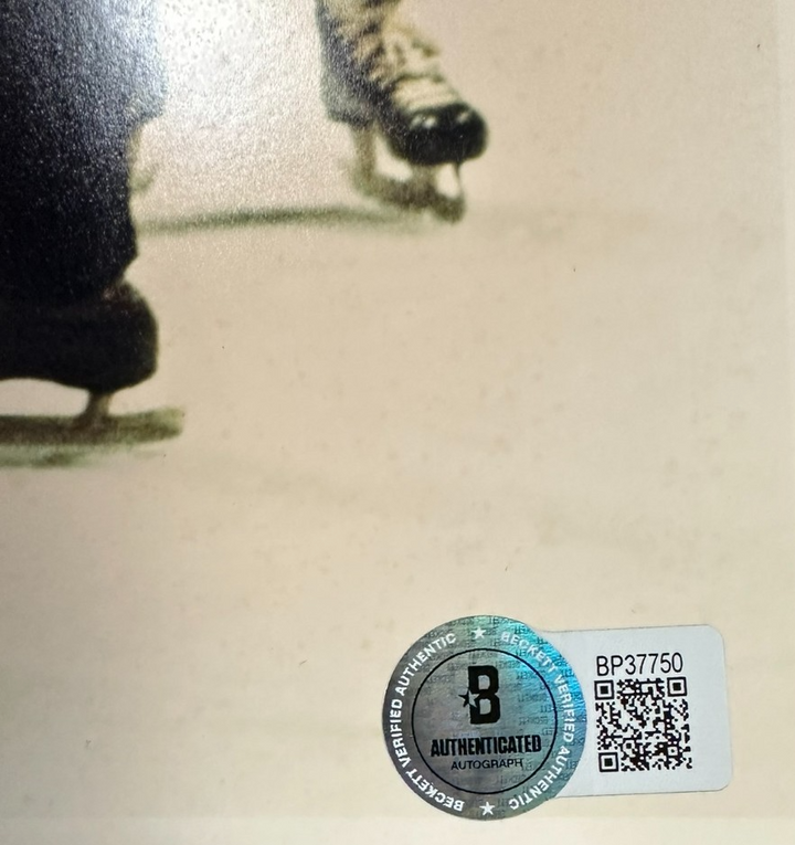 Allan Stanley & Bill Friday Autographed 8x10 Photo NHL BAS Maple Leafs