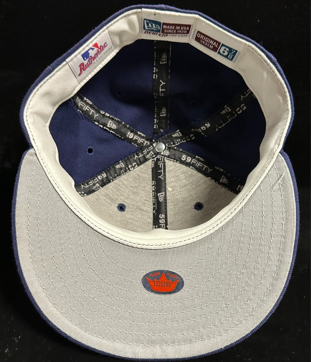 Jeromy Burnitz Autographed Milwaukee Brewers Baseball Fitted Hat Fleer