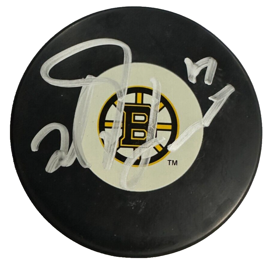 Milan Lucic Autographed Boston Bruins Hockey Puck NHL