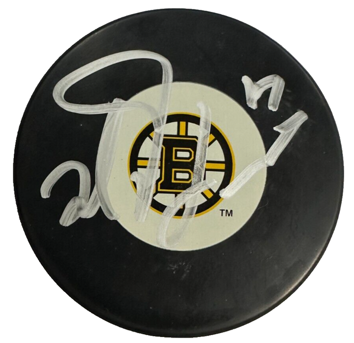 Milan Lucic Autographed Boston Bruins Hockey Puck NHL