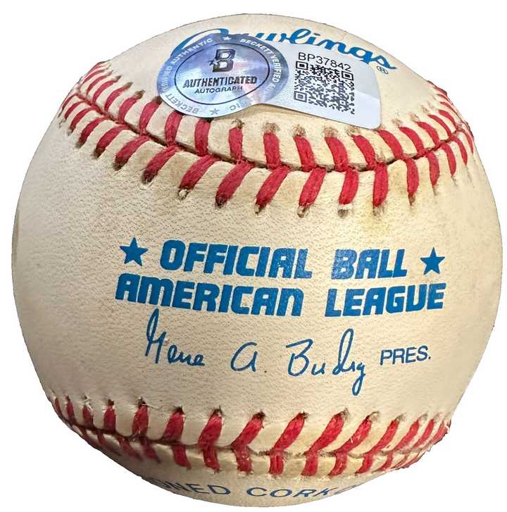 Ray Bourque Autographed Official American League Baseball HOF Bruins BAS