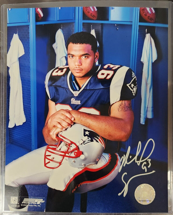 Richard Seymour Signed 8x10 Photo New England Patriots Oakland Raiders HOF COA