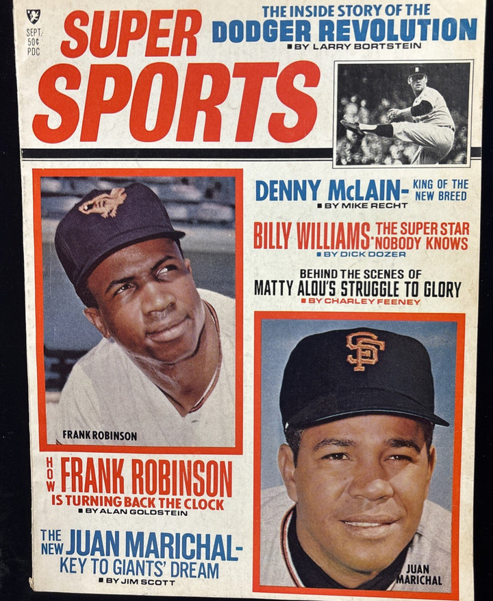 September 1969 Super Sports Magazine Frank Robinson / Juan Marichal