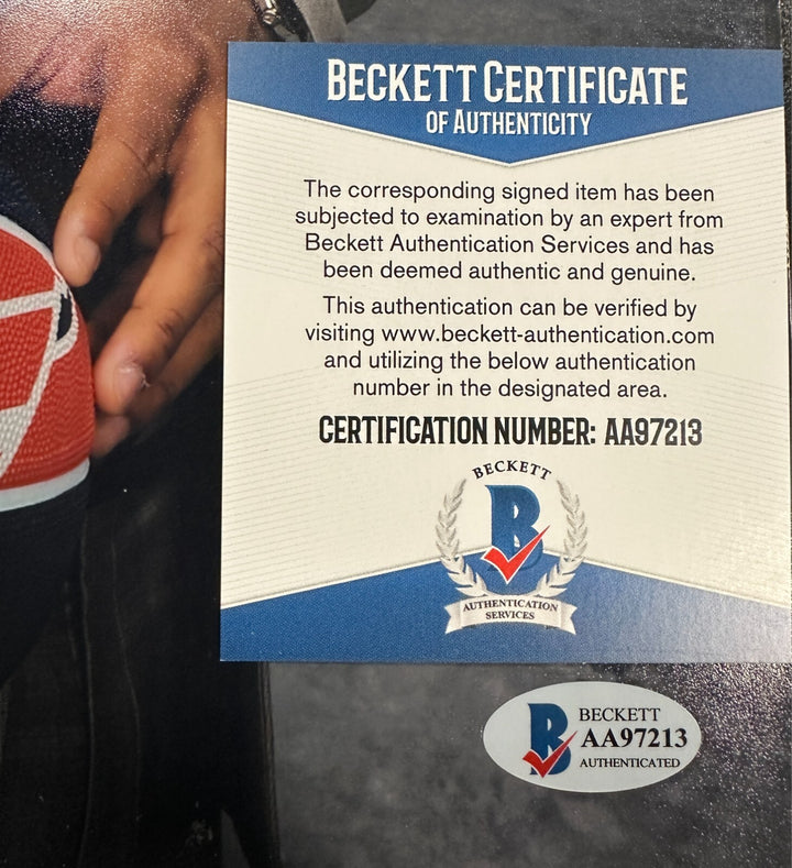 Bradley Beal Autographed 11x14 Photo W/ 3rd Overall Pick Insc Wizards BAS