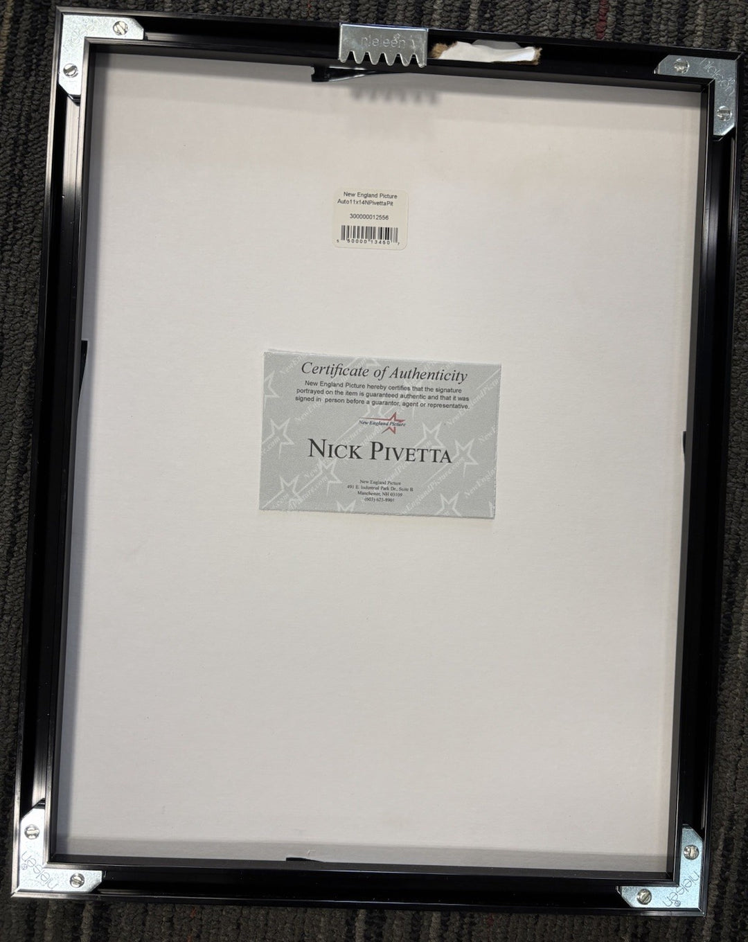 Signed  8x10 NICK PIVETTA Boston Red Sox Framed Autographed Photo