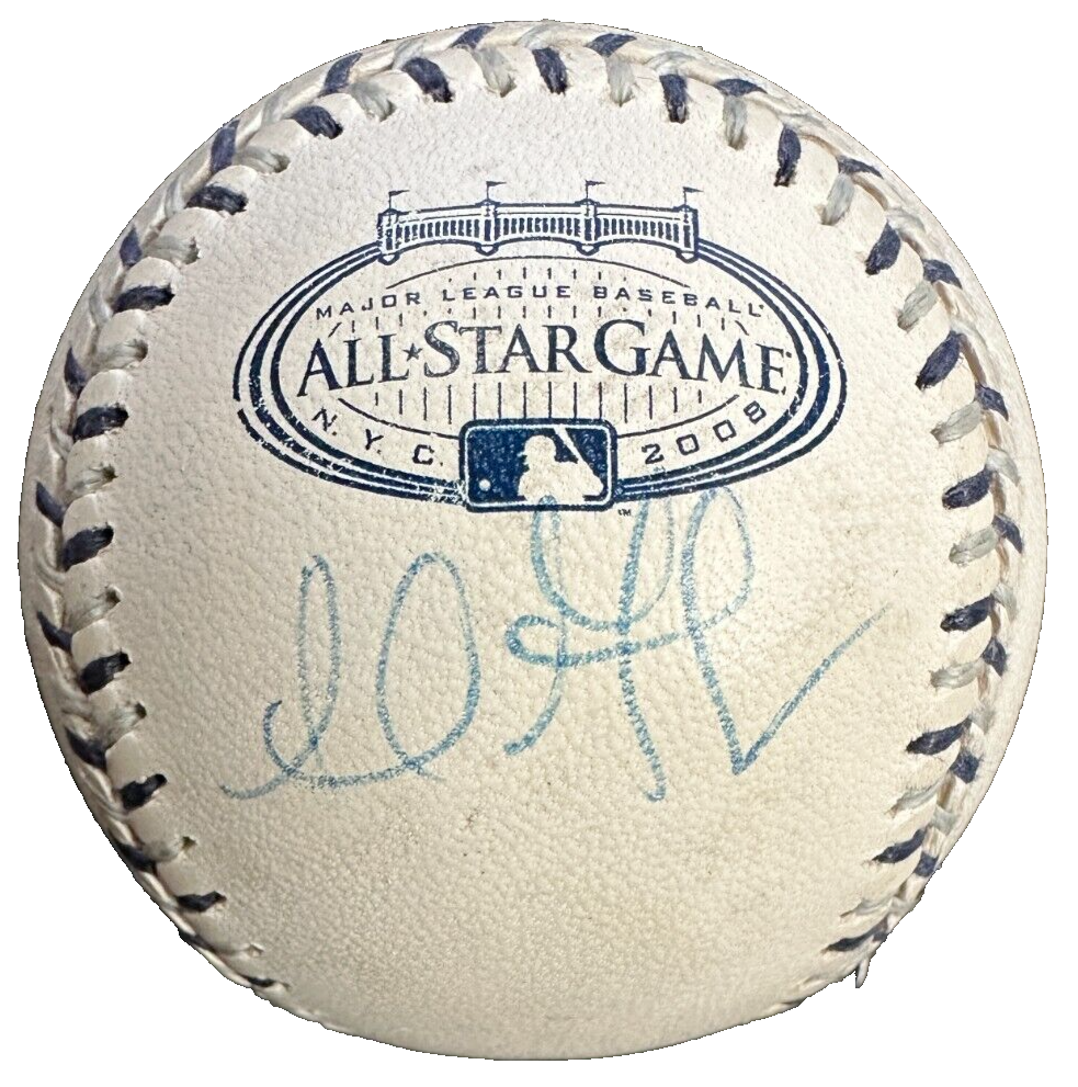Adrian Gonzalez Autographed 2008 All-Star Game Baseball BAS Yankee Stadium