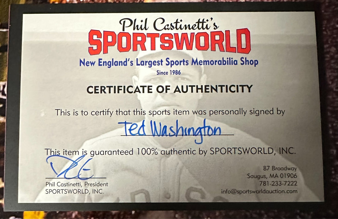 Ted Washington Autographed 16x20 Photo New England Patriots W/ SBC XXXVIII