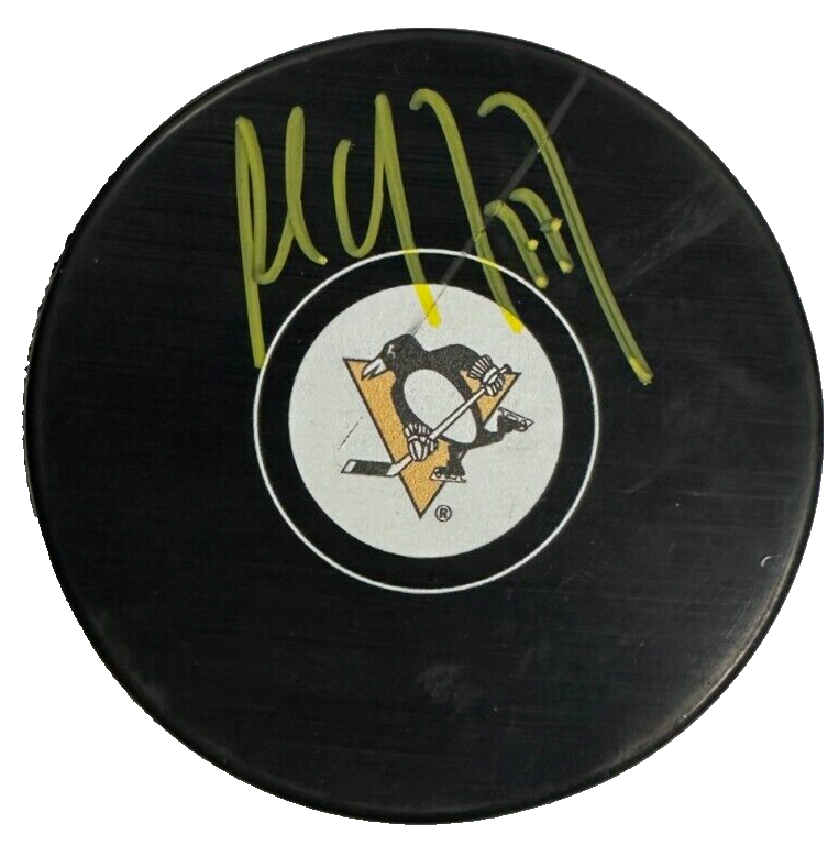 Paul Coffey Autographed Pittsburgh Penguins Hockey Puck JSA HOF