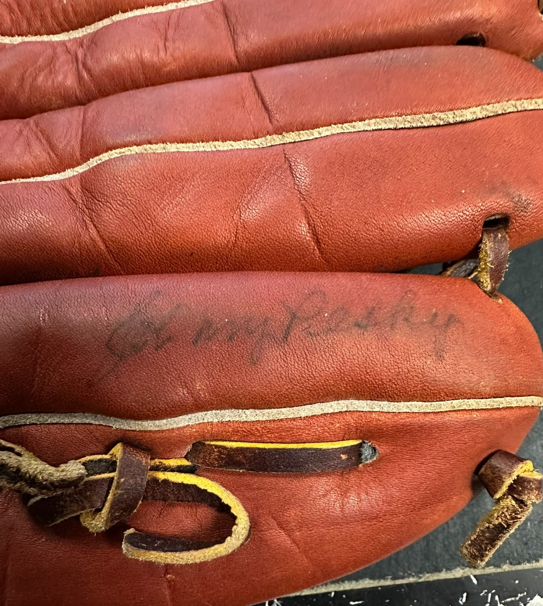 Ted Williams John Pesky & Bobby Doerr Autographed Spalding Baseball Glove HOF