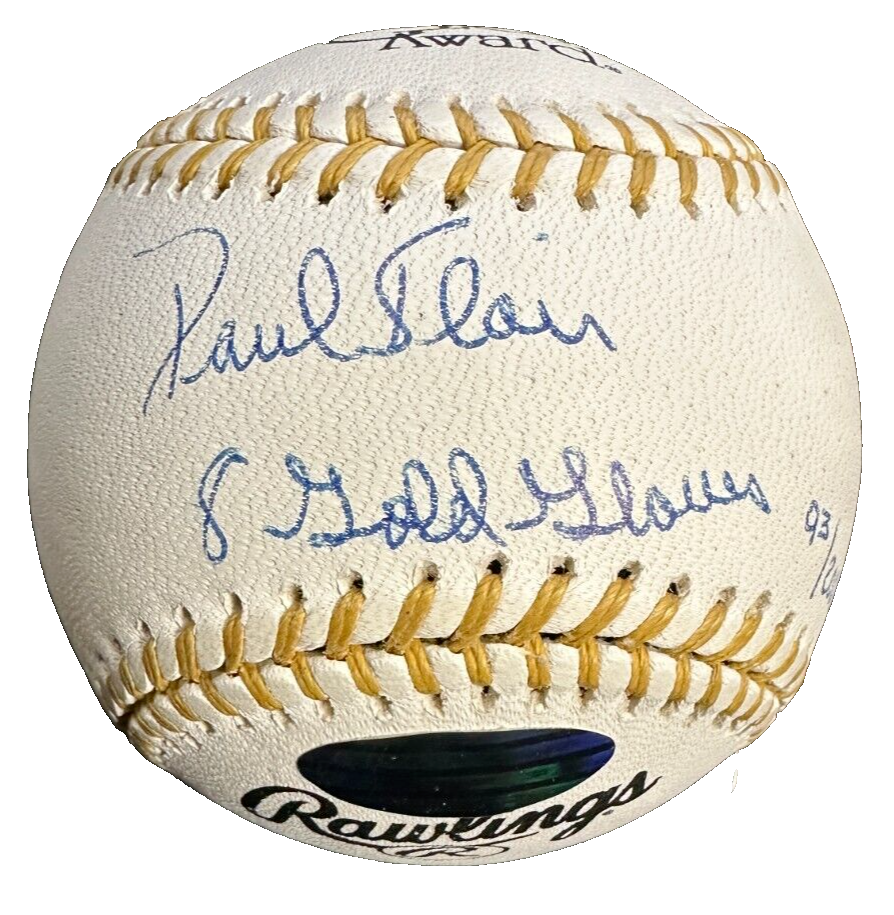 Paul Blair Autographed Rawlings Gold Glove Baseball W/ 8 Gold Gloves Insc