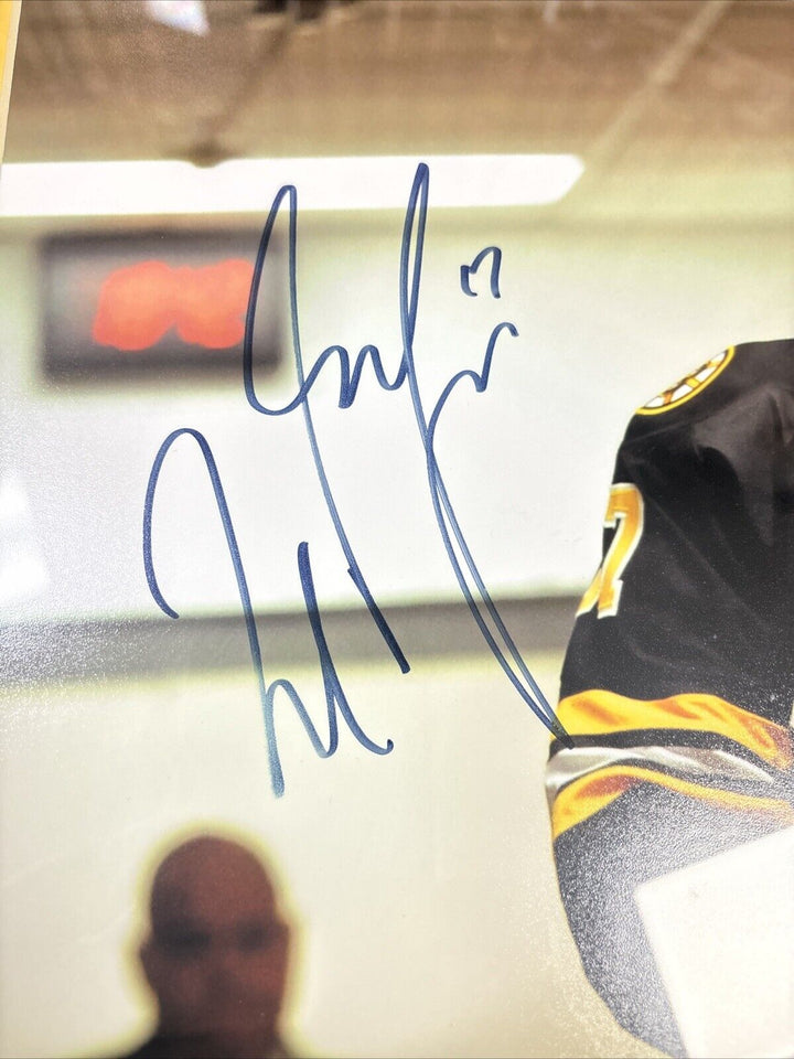 Milan Lucic Signed Framed 16x20 New England Picture Boston Bruins