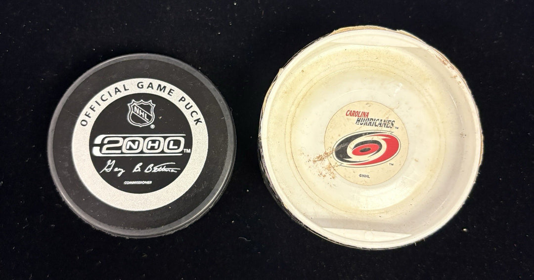 Carolina Hurricanes NHL 2000 Official Game Puck