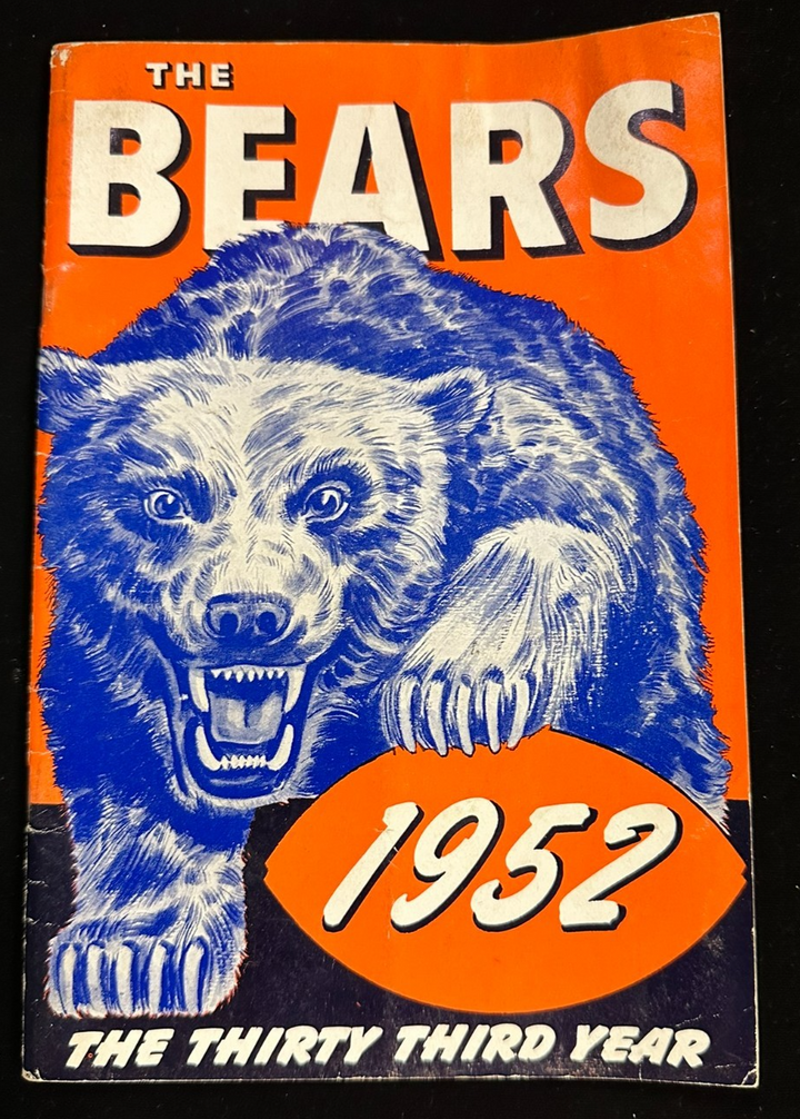 Vintage 1952 Chicago Bears Football Yearbook Blanda Sprinkle Hunsinger