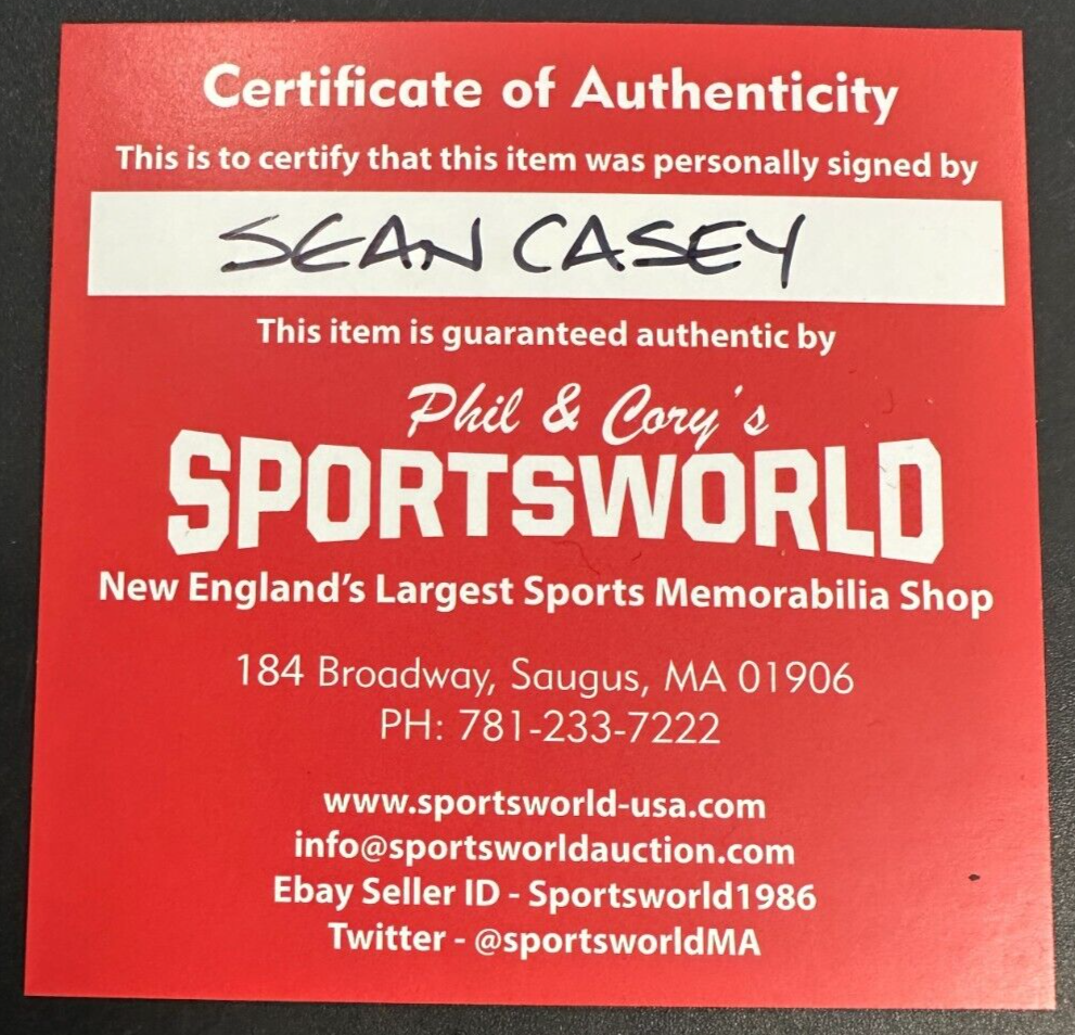 Sean Casey Autographed Official Major League Baseball W/ The Mayor Insc