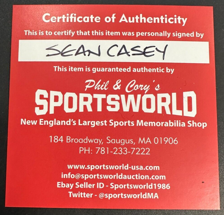 Sean Casey Autographed Official Major League Baseball W/ The Mayor Insc