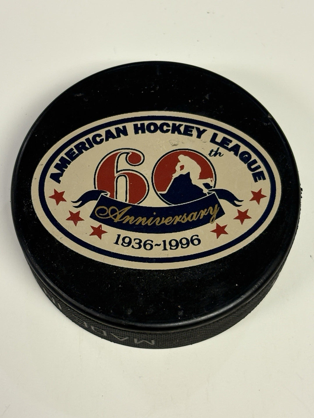 Vintage AHL 60th Anniversary 1936-1996 Official Hockey Puck