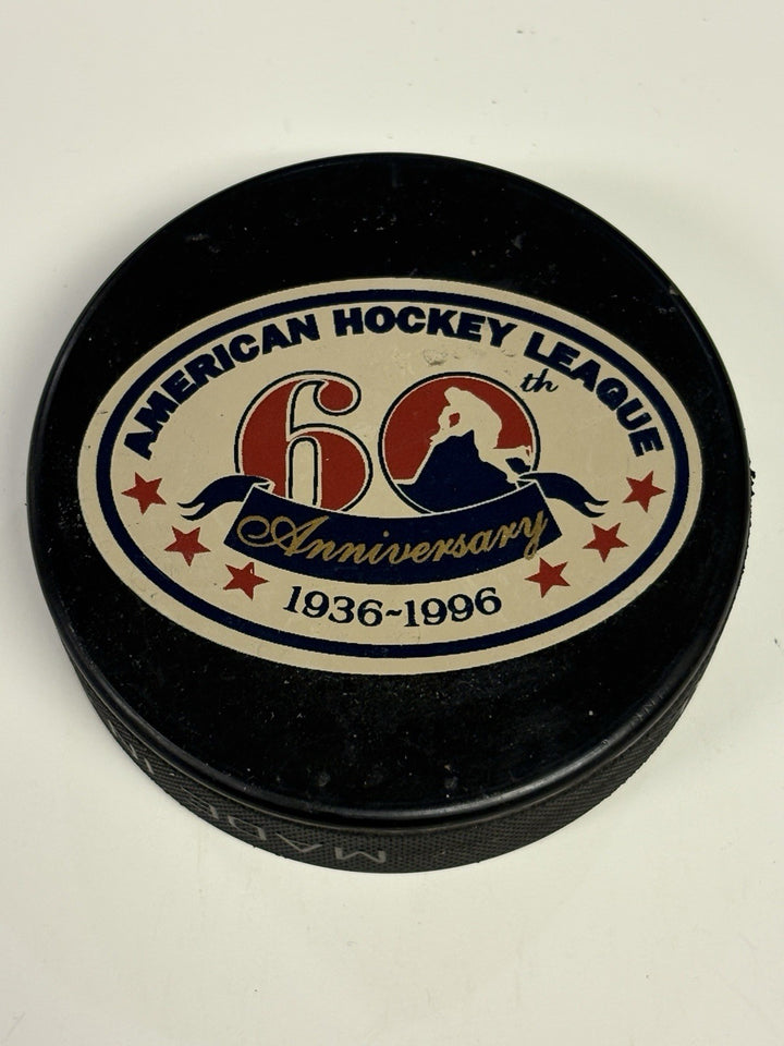Vintage AHL 60th Anniversary 1936-1996 Official Hockey Puck