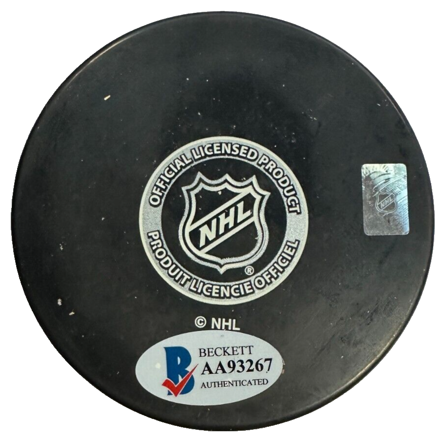 Gregg Sheppard Autographed Boston Bruins Hockey Puck BAS