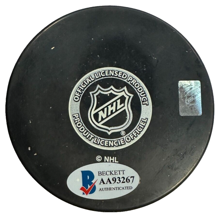 Gregg Sheppard Autographed Boston Bruins Hockey Puck BAS
