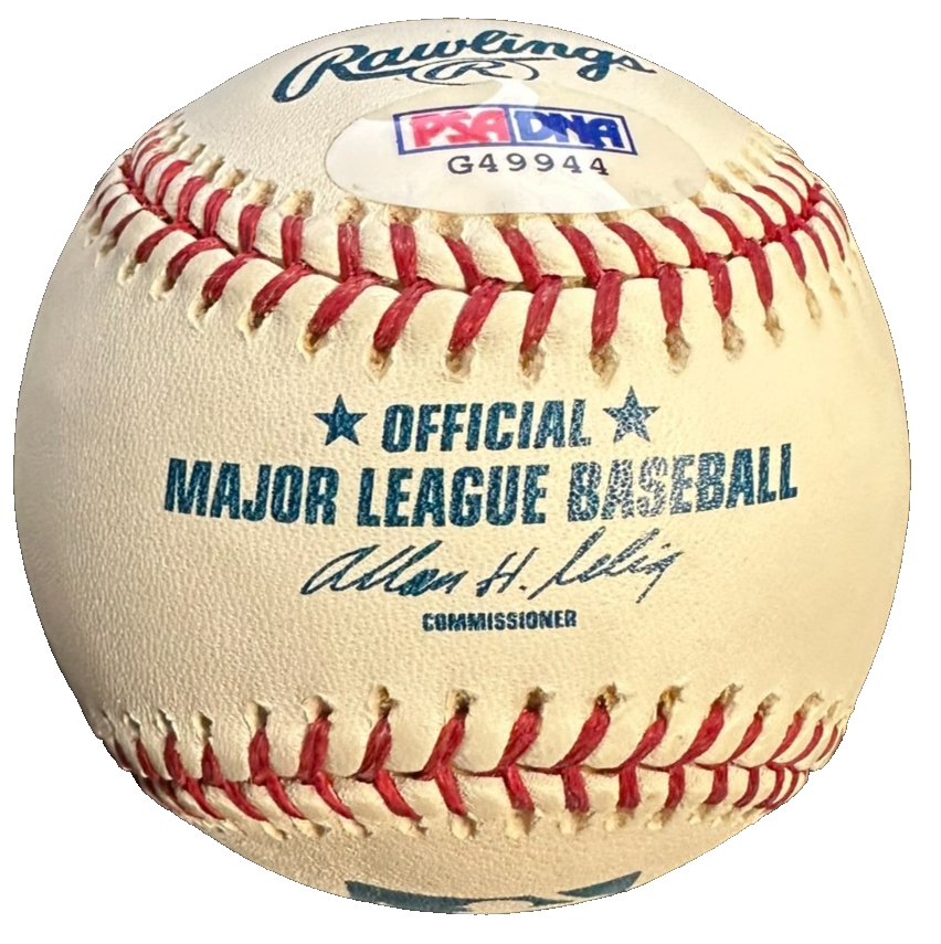 Jake Gibbs Autographed OML Baseball W/ 62 WS Champs Insc PSA Yankees
